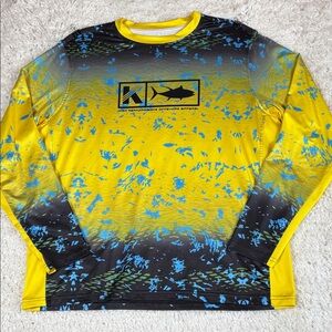 Koofin High Performance Offshore Fishing Shirt Long Sleeve Sun Jersey Medium
